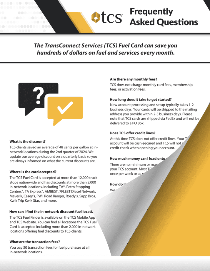 TCS FAQs Flyer Image