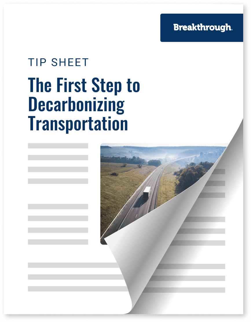 The First Step to Decarbonizing Transportation