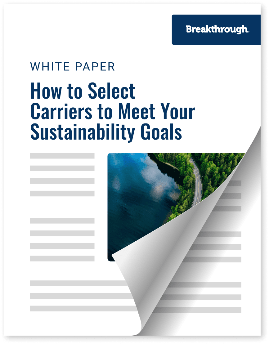 Whitepaper: How to Select Carriers to Meet Your Sustainability Goals